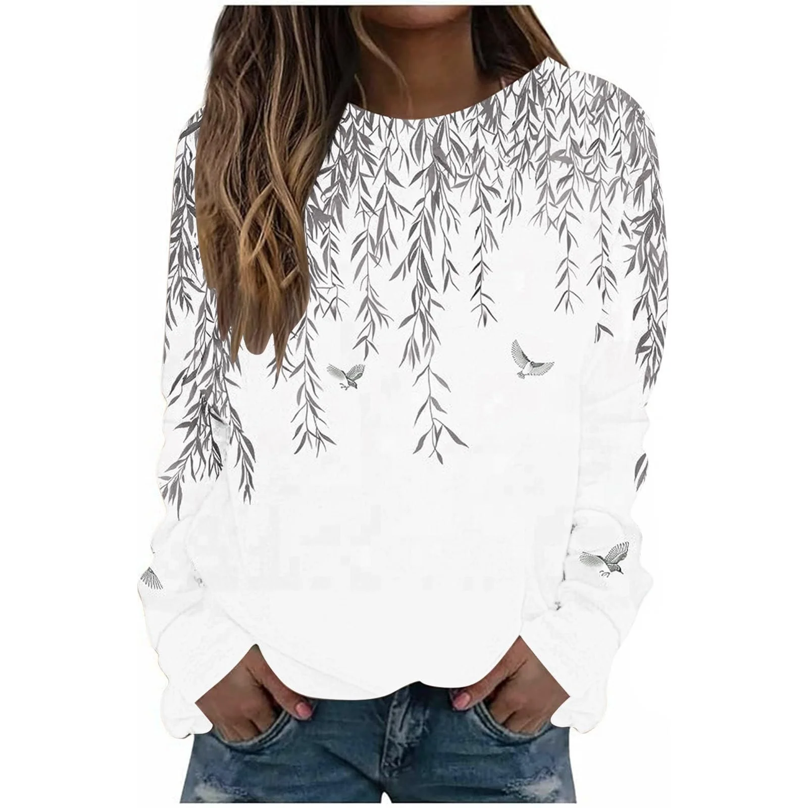 Женский Свитшот Komiseup Однотонный Oversized, фото №1