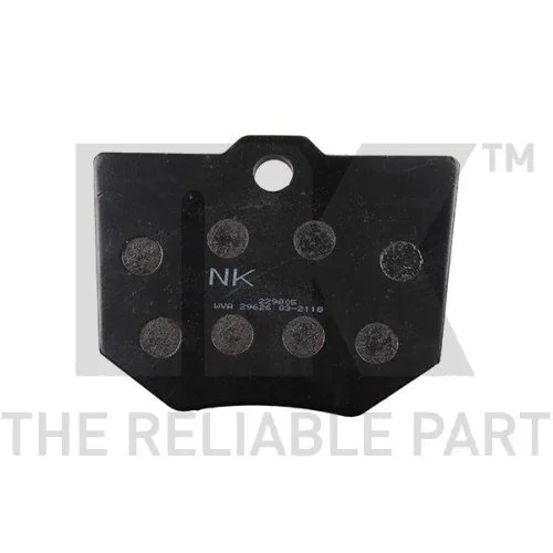 Комплект гальмівних колодок NK 229805 дискове гальмо, фото №2