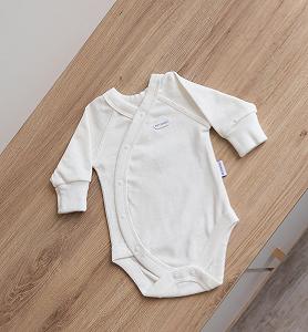 Боді з довгим рукавом 50, 56, 62, 68, 74 см Noonfit молочний synthetic.ua - Фото 1