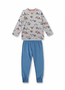 Піжама Sanetta для хлопчиків Довга Світло-сірий - Фото 1