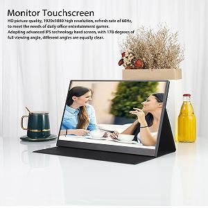 Портативный Дисплей 14" Type C HDMI 2.5K 60Hz HDR с Функцией Трансляции Экрана 4mm Узкая Рамка synthetic.ua - Фото 1