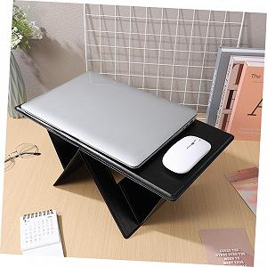 Столик для ноутбука складной NUOBESTY с регулируемым углом наклона, нескользящим дизайном и прочной конструкцией, портативный столик для кровати, дивана и письма, экономящий место и портативный synthetic.ua - Фото 1