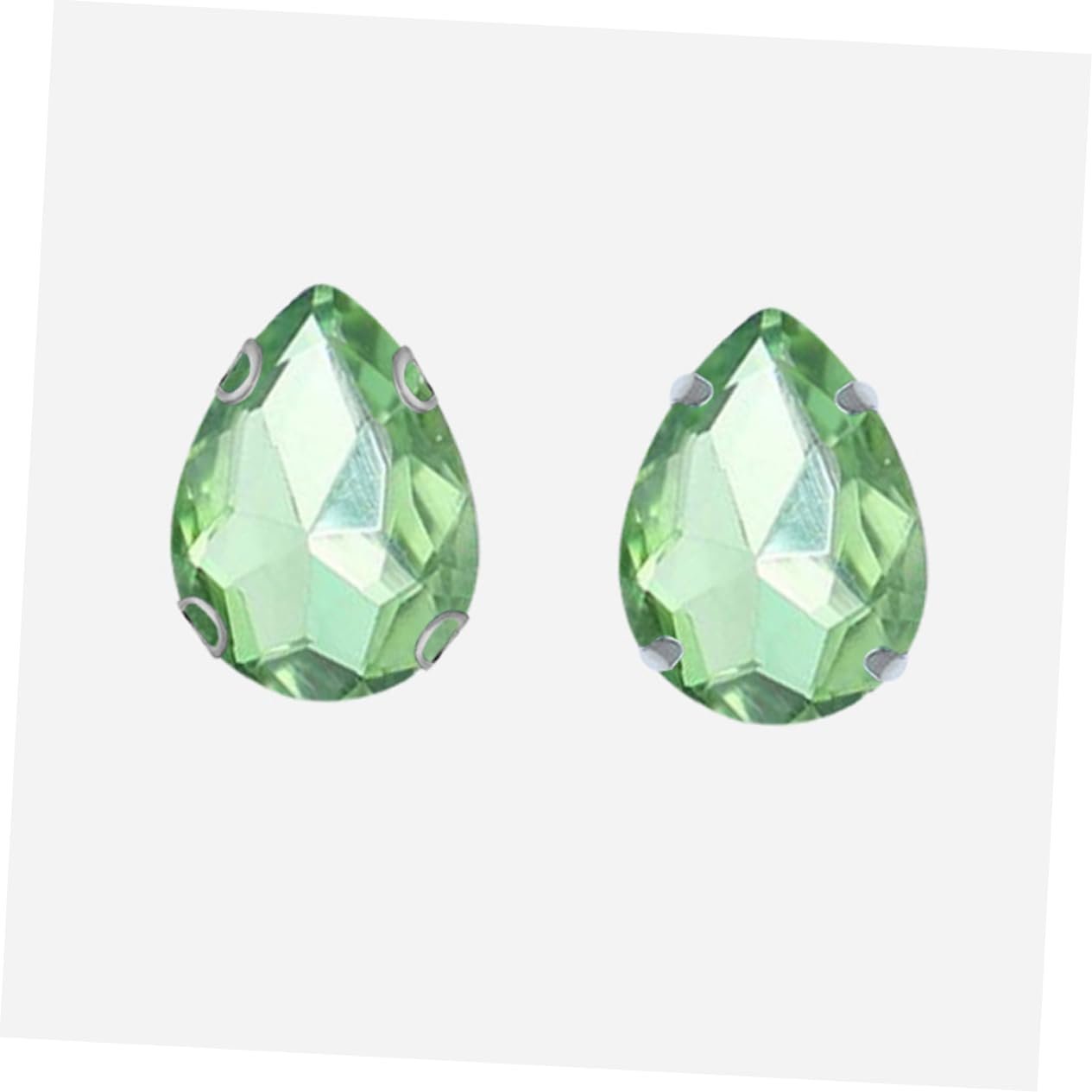 Стразы Капля Operitacx 50 шт Кристалл Стекло Пришивные Светлый Christi, фото №2