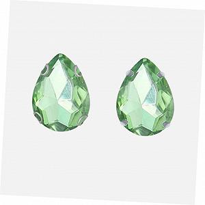 Стразы Капля Operitacx 50 шт Кристалл Стекло Пришивные Светлый Christi synthetic.ua - Фото 1