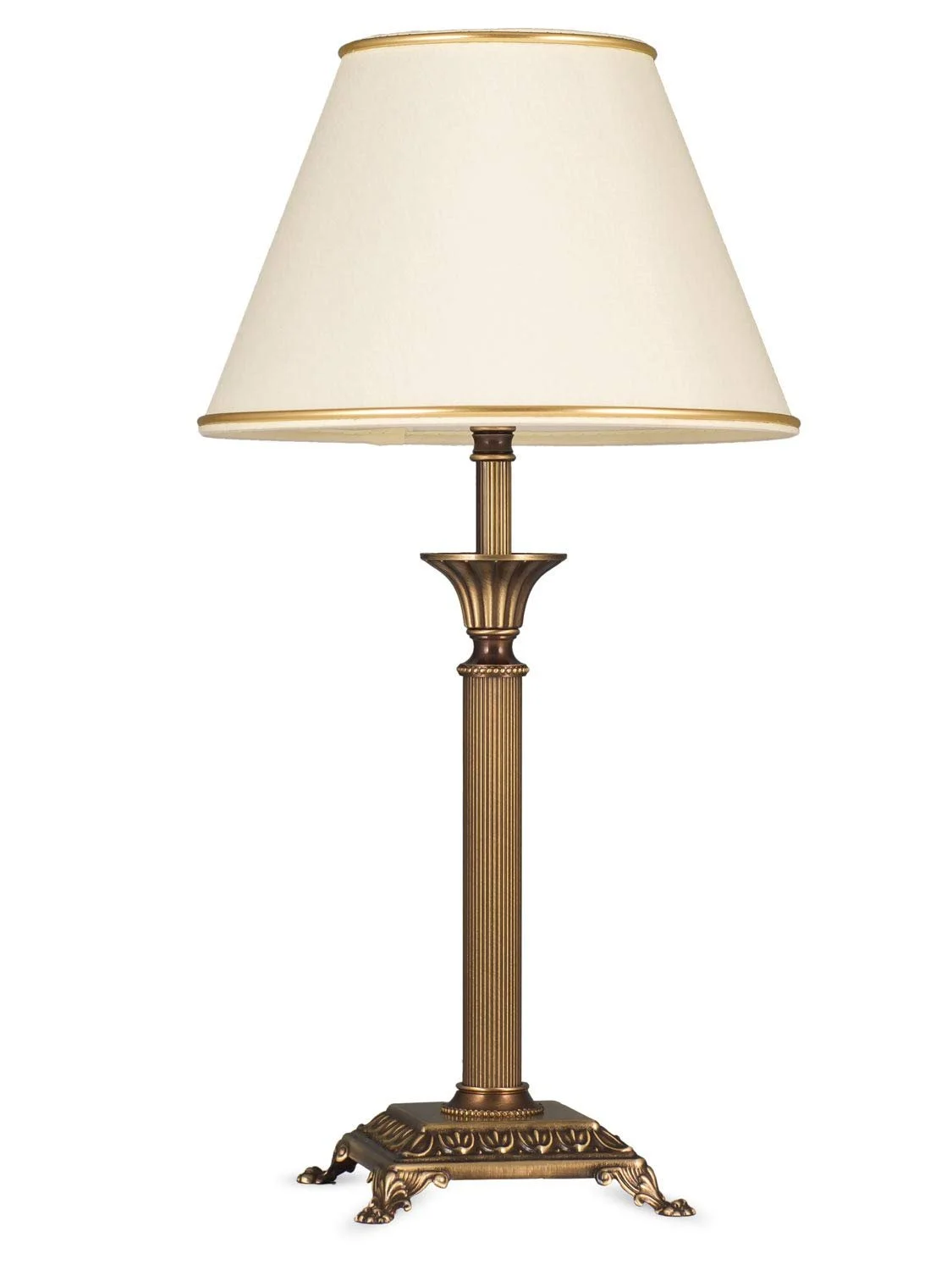 Настільна лампа 403775/1 в стилі модерн, антична латунь, 1xE14 Пастельно-жовтий, фото №1