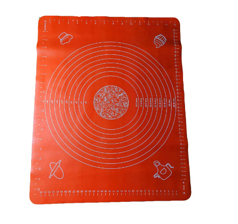 Коврик кондитерский силиконовый Frico FRU-083-Orange 70х50 см оранжевый, фото №1
