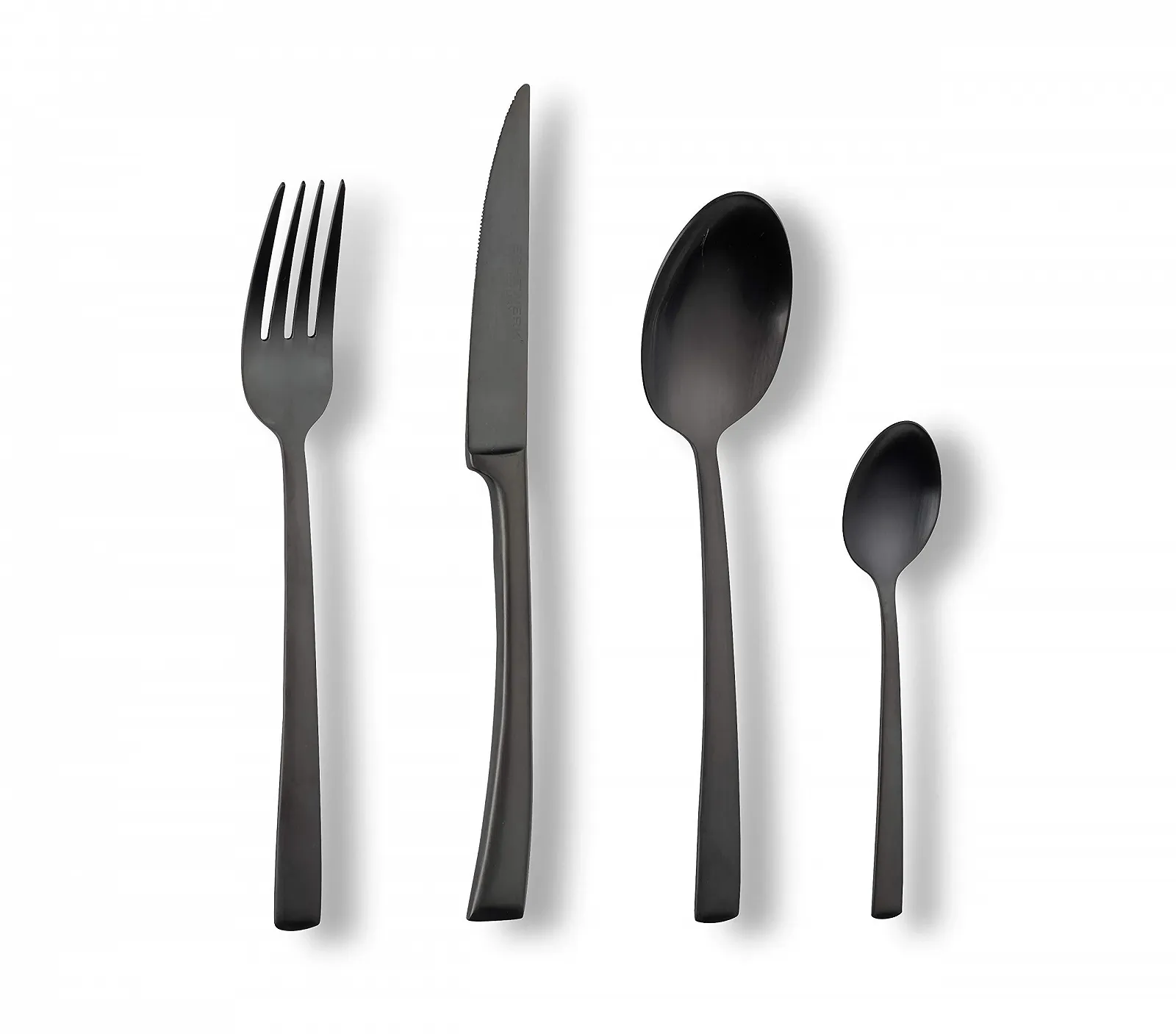 Набір столових приборів ECHTWERK Avelino Black Edition, 16 предметів, до 4 осіб, нержавіюча сталь 18/10, матовий, високоякісний, фото №1 Набір столових приборів ECHTWERK Avelino Black Edition, 16 предметів, до 4 осіб, нержавіюча сталь 18/10, матовий, високоякісний, фото №1