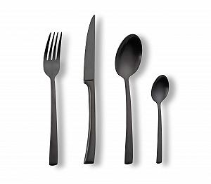 Купить Набор столовых приборов ECHTWERK Avelino Black Edition, 16 предметов, до 4 человек, нержавеющая сталь 18/10, матовый, высококачественный - Фото 1 Набор столовых приборов ECHTWERK Avelino Black Edition, 16 предметов, до 4 человек, нержавеющая сталь 18/10, матовый, высококачественный - Фото 1