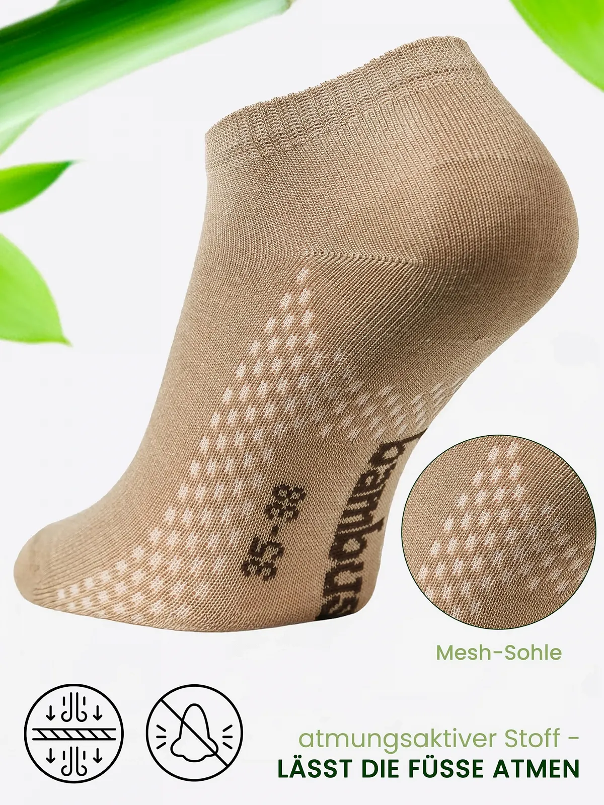 Носки Cotton Prime Trainer Мужские Женские Унисекс - 6 пар коротких спортивных носков из бамбуковой вискозы для ежедневного использования и спорта, фото №6