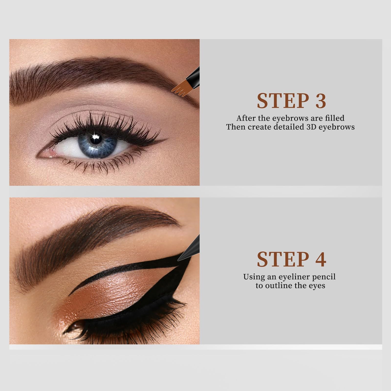 Олівець для брів Microblading 4-вилочний Водостійкий Стійкий Один розмір, фото №6