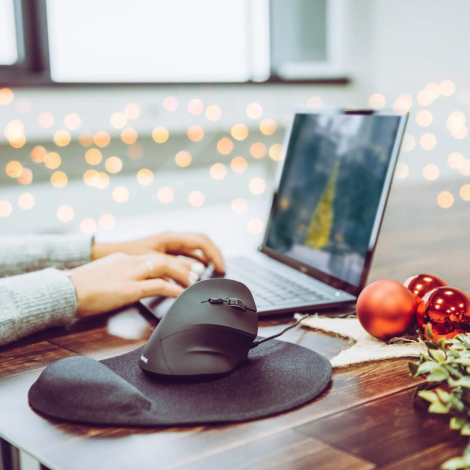 Мышь Hama Ergo EMW-500 1800dpi черный, фото №7