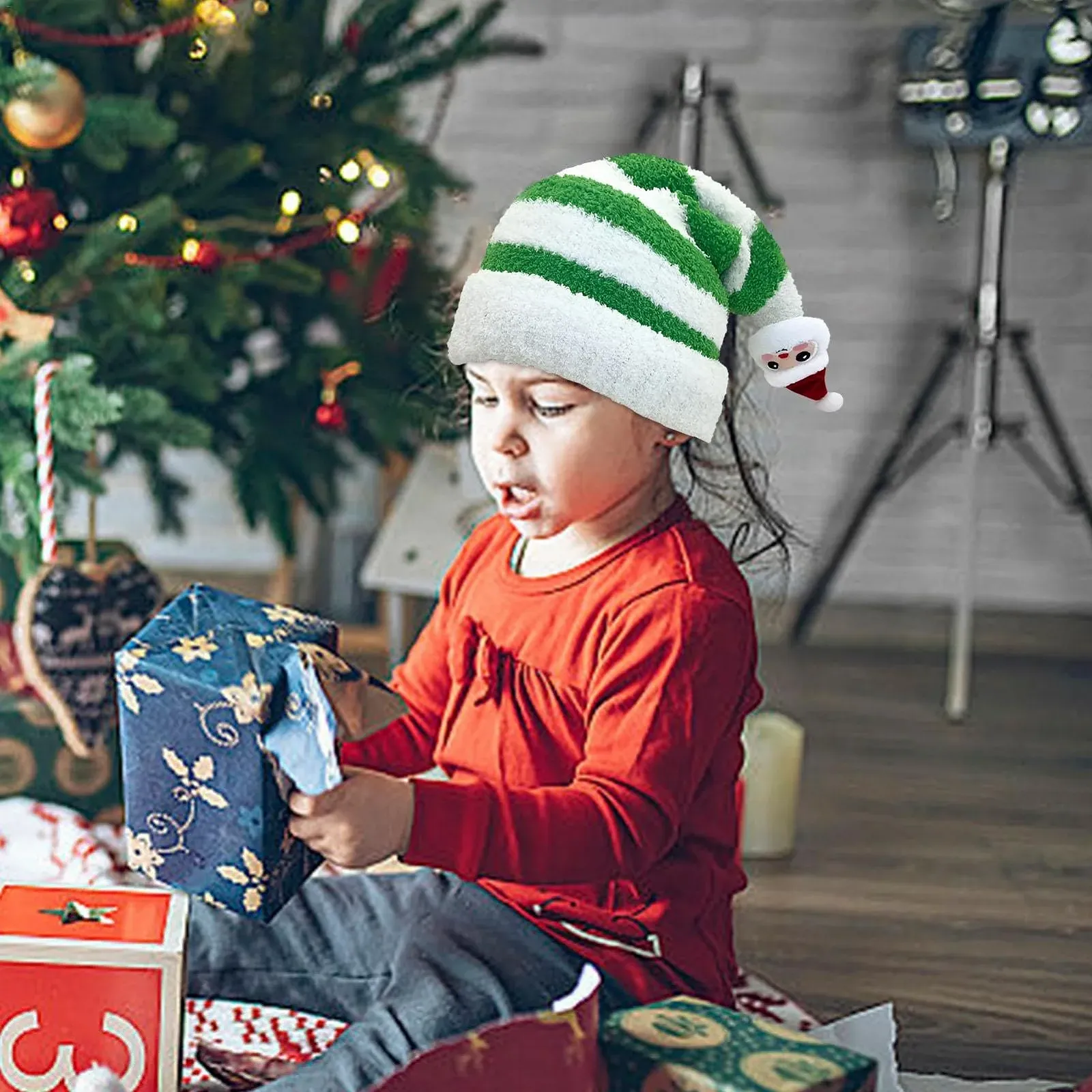 Різдвяна шапка В'язана, фото №9