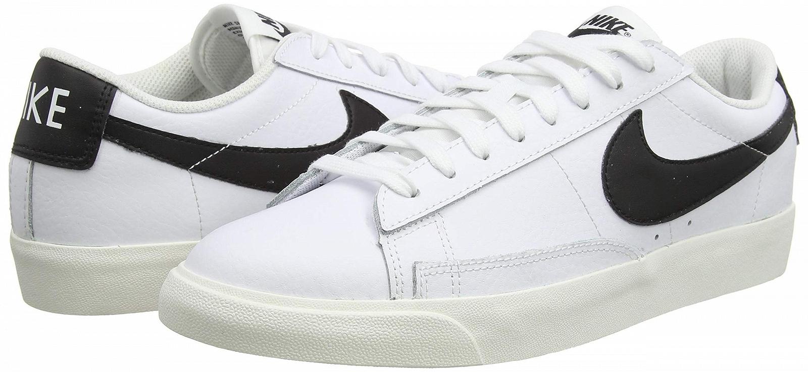 Кросівки Nike Blazer Low Leather Білі/Чорні чоловічі, фото №7