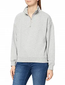 Женская Толстовка Object Objkaisa L/S Zip Sweat Pullover Noos - Фото 1