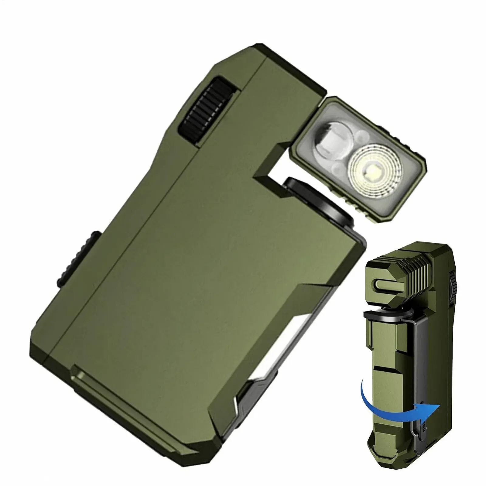 Магнітний ліхтар 400 люмен, портативний для кемпінгу, безпеки, нічних подорожей на природі, риболовлі, фестивалів, автомобіля, дому, фото №1