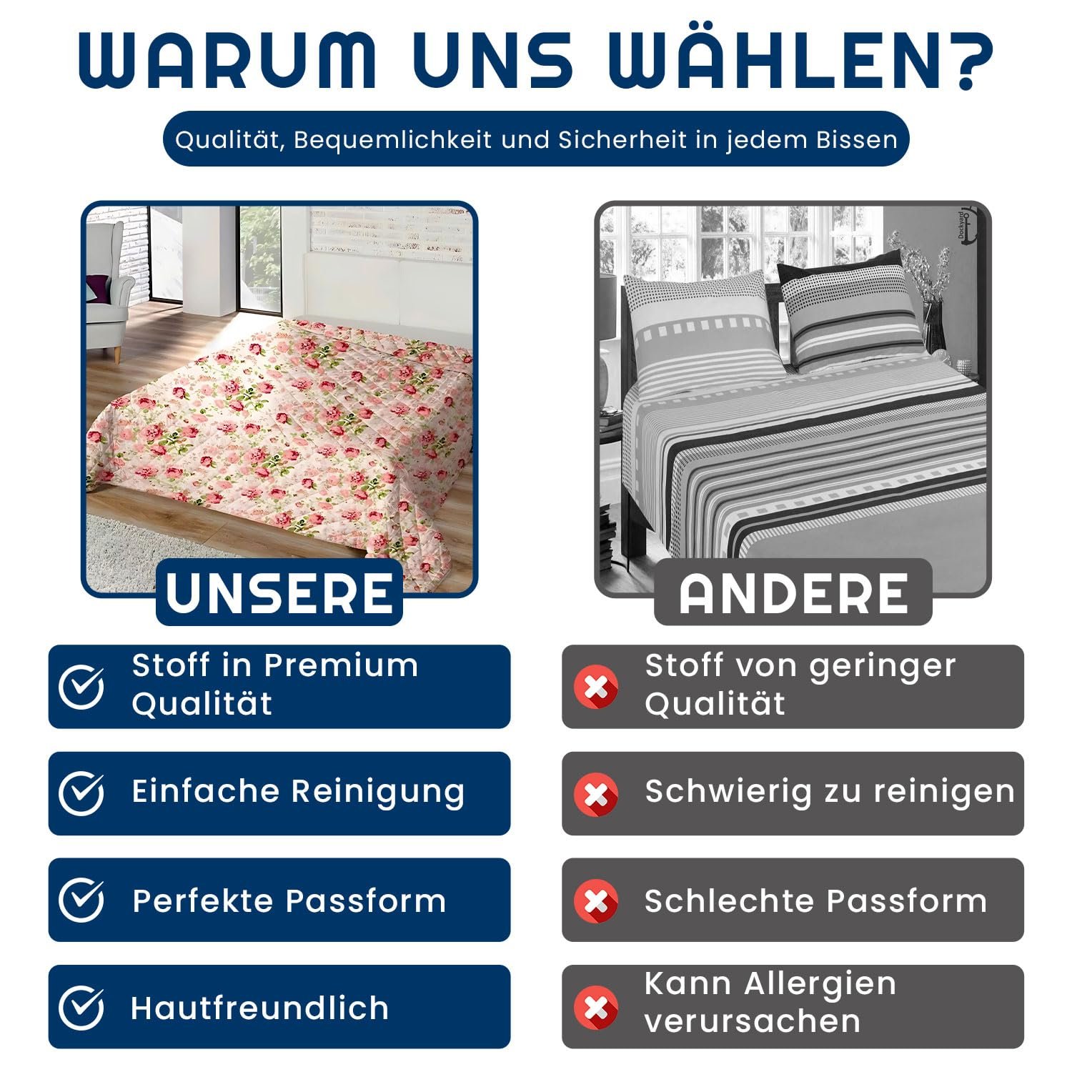 Покривало Home Oase XXL 220 x 240 см Синій, фото №4 Покривало Home Oase XXL 220 x 240 см Синій, фото №4