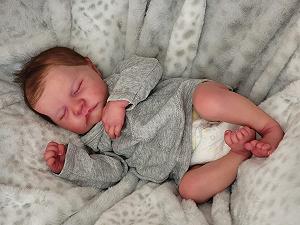 Кукла Zero pam Reborn Baby 48 см Реалистичная Силиконовая Волосы synthetic.ua - Фото 1