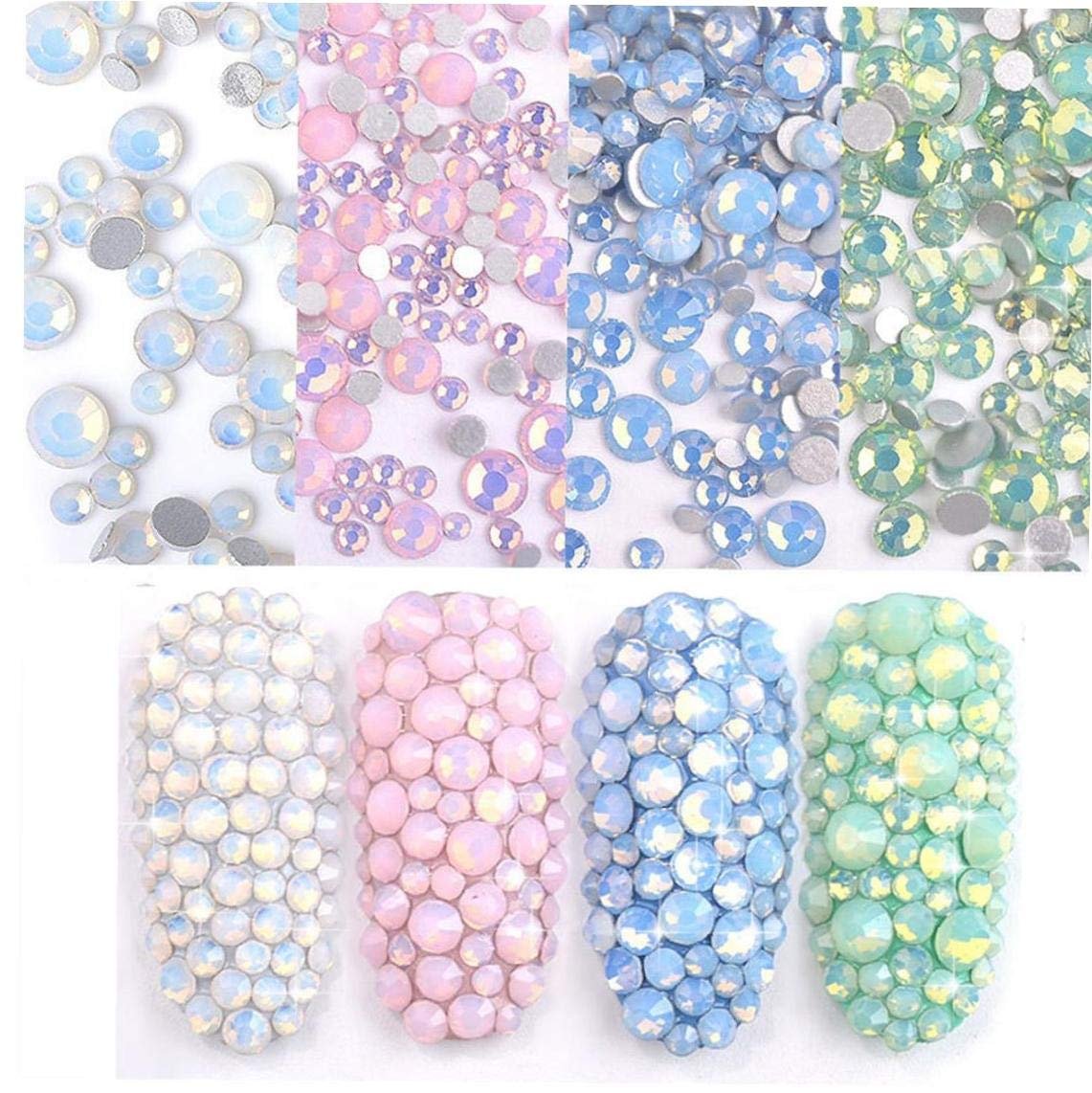 Стразы для ногтей Разных Размеров Кристалл Цветной Опал Ювелирные Изделия Блестки 3D Аксессуары для Маникюра Самодельные Украшения для Ногтей, фото №3