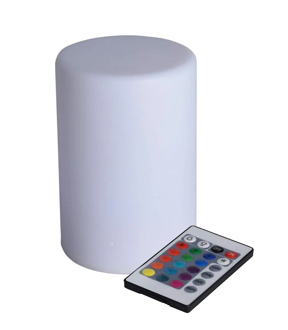 Настільна світлодіодна лампа Spetebo LED 15 x 10 см з пультом ДК біла, фото №1