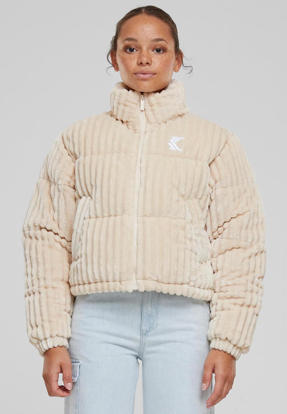 Куртка Karl Kani KW233-024-1 KK Og Fuzzy Corduroy Short Puffer Женская, фото №3