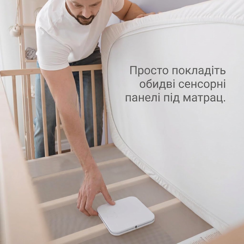 Видеоняня Angelcare AC25-SP / 3-в-1 / 2 сенсорных коврика / Ночник и колыбельные, фото №5