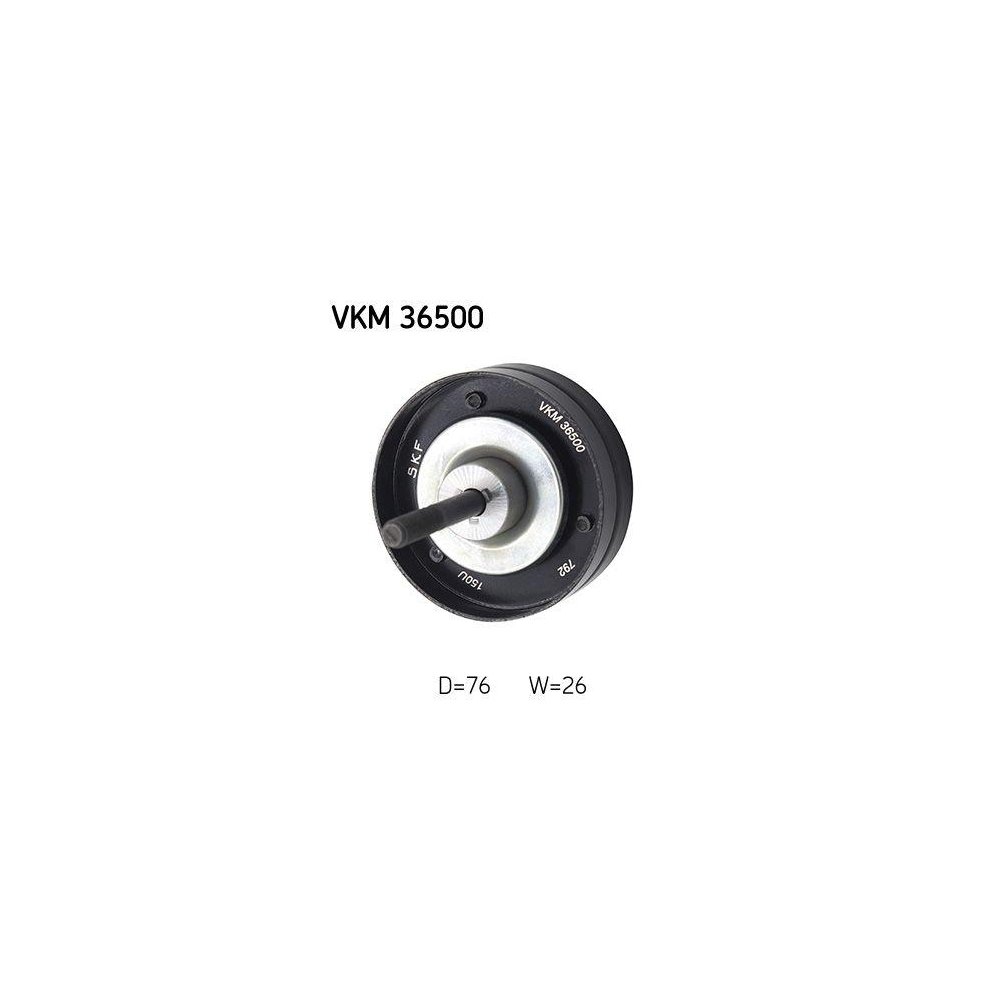 Ролик обвідний/напрямний поліклинового ременя SKF VKM 36500 для VOLVO центральний, фото №1