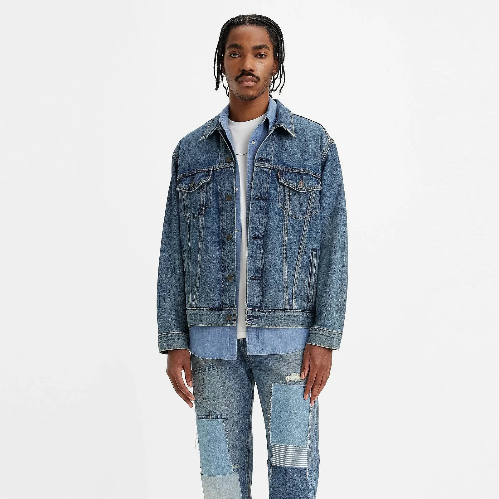 Чоловіча джинсова куртка LEVIS RELAXED FIT TRUCKER Waterfalls - XXL, фото №2