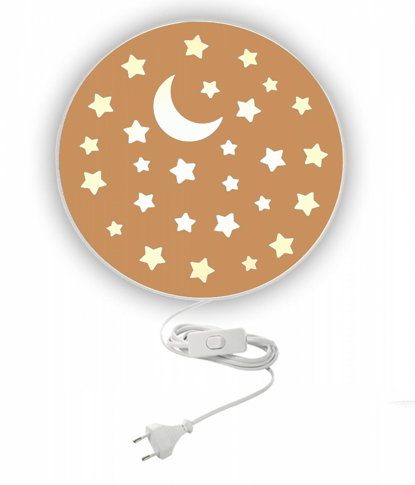 Світильник настінний Niermann Standby Peach Fuzz Зірки, 1 x E14, Макс. 10 Вт, фото №1