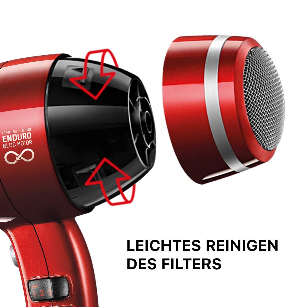 Фен Professional Valera Swiss Nano4ever Компактный Легкий Тихий Цифровой мотор Регулируемая температура Ионная функция 2200 Вт Swiss Made, фото №7