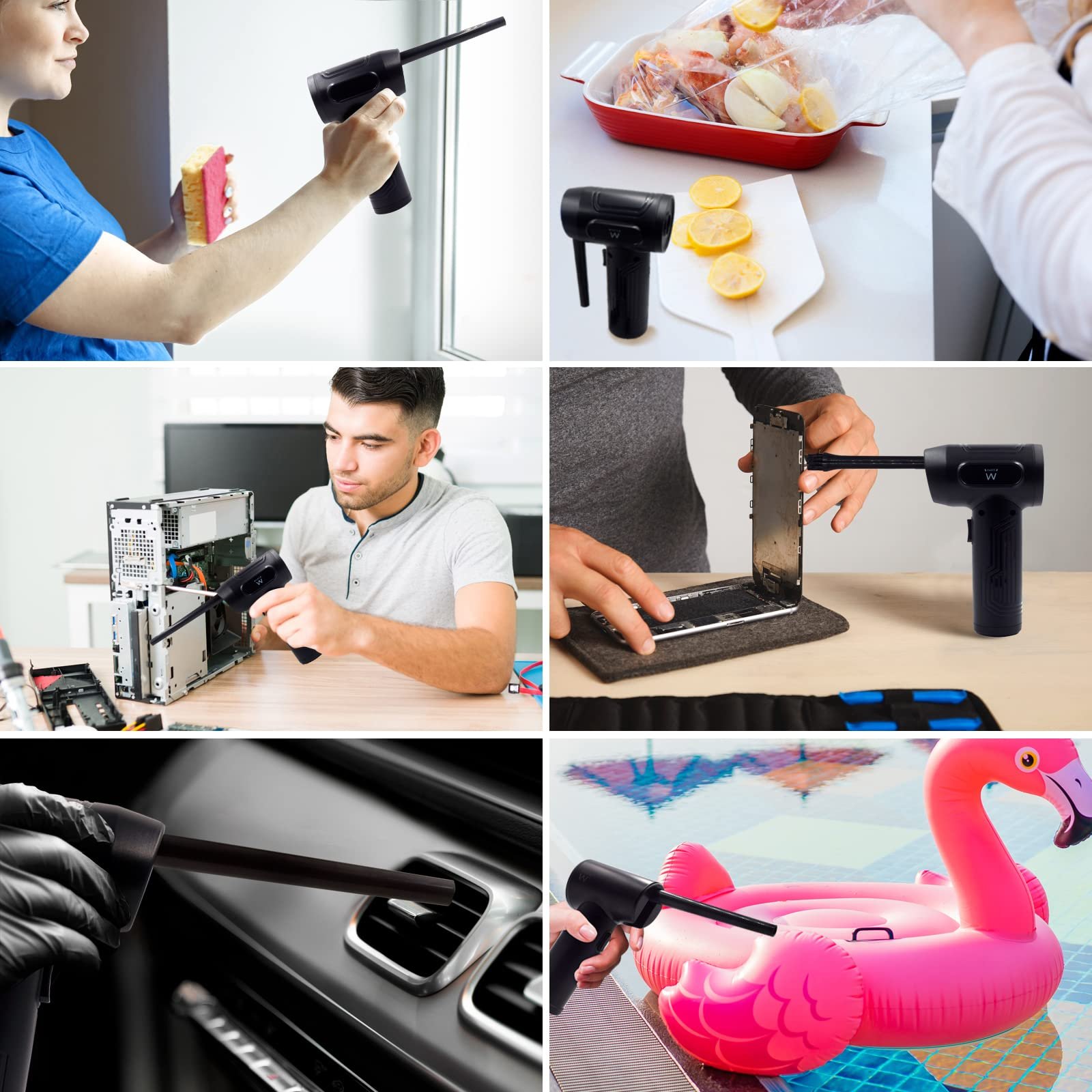 Акумуляторная воздуходувка Ewent EW5607 7500 mAh 60 W с функцией вакуума, фото №6