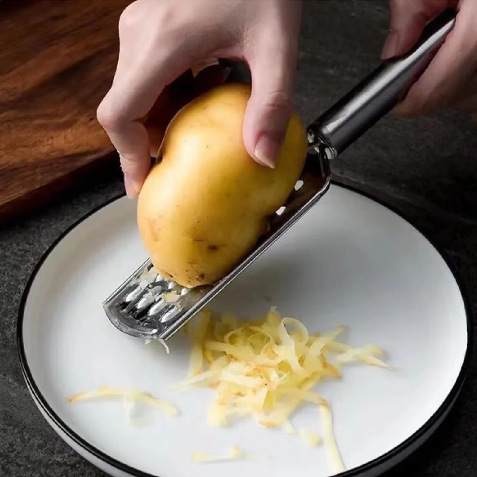 Терка 3 шт., ручна , з нержавіючої сталі, маленька, фото №4