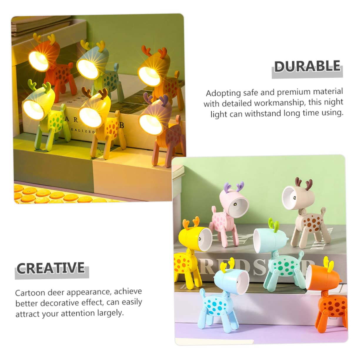 Светильник HEMOTON Night Light Cute Deer, фото №6 Светильник HEMOTON Night Light Cute Deer, фото №6