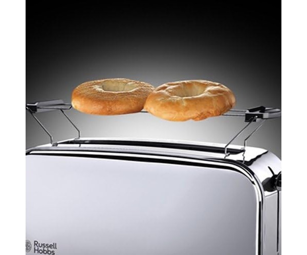 Russell Hobbs Тостер Chester 1000Вт метал довгі слоти сріблястий, фото №2