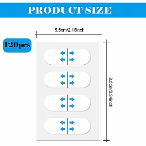 Стрічки для підтяжки обличчя Паковання з 120 штук, невидимі наклейки для підтяжки обличчя synthetic.ua - Фото 1