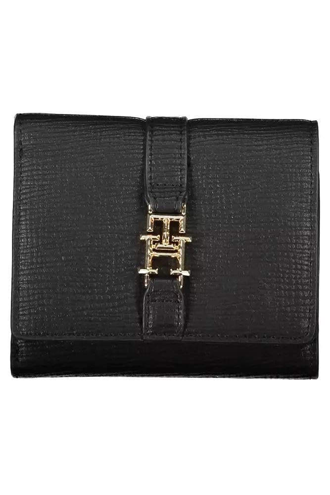 Кошелек Tommy Hilfiger TH PLUSH MED FLAP WALLET, черный, One Size, черный, фото №1