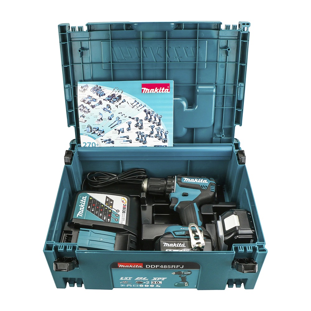 Шуруповерт аккумуляторный Makita DDF485RFJ, фото №8 Шуруповерт аккумуляторный Makita DDF485RFJ, фото №8