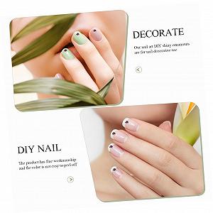 Декоративні підвіски для нігтів PLAFOPE Плоскі стрази synthetic.ua - Фото 1