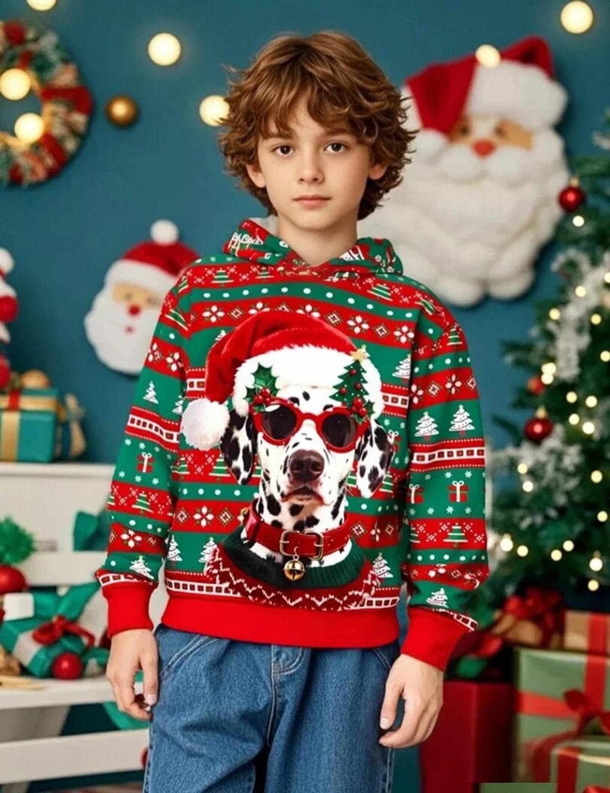 Худі MOMBEBE COSLAND Унісекс 3D-друк, Толстовка з довгими рукавами та капюшоном, фото №3