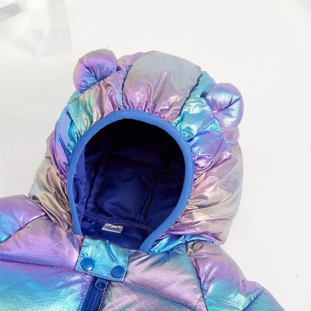 Зимове пальто JiAmy для дітей, зимова куртка для дівчаток з капюшоном, фото №3