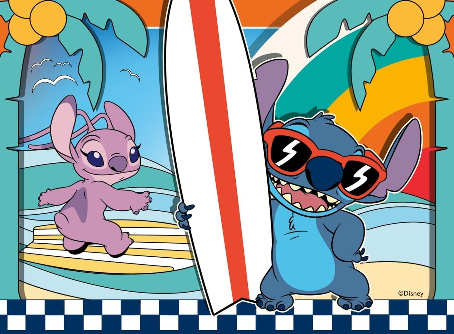 Пазл Ravensburger Disney Stitch 4 в 1 12+16+20+24 деталі 3+ 19 x 14 см, фото №2