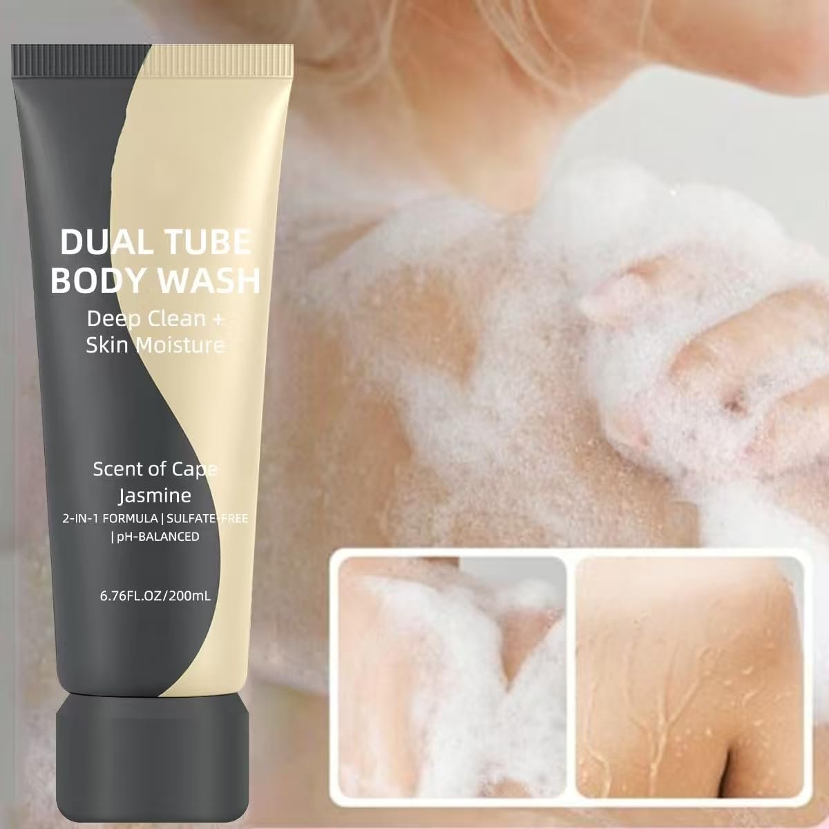 Гель для душу Aroma Hydrate з амінокислотами в подвійній тубі зволожуючий, фото №3