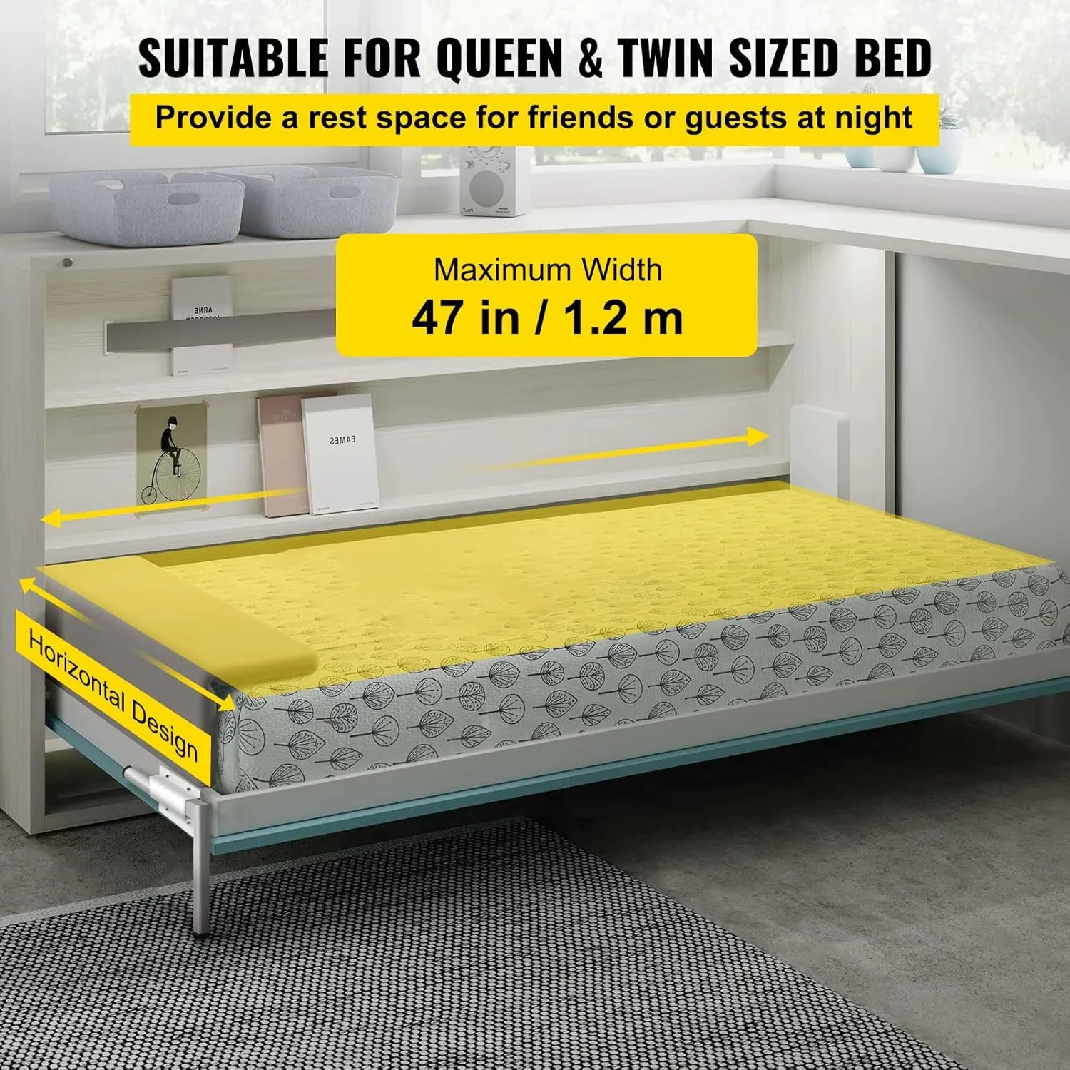 Комплект креплений VEVOR 252918 для механизма подъема двухспальной кровати / 235 x 145 мм / до 250 кг, фото №4 Комплект креплений VEVOR 252918 для механизма подъема двухспальной кровати / 235 x 145 мм / до 250 кг, фото №4