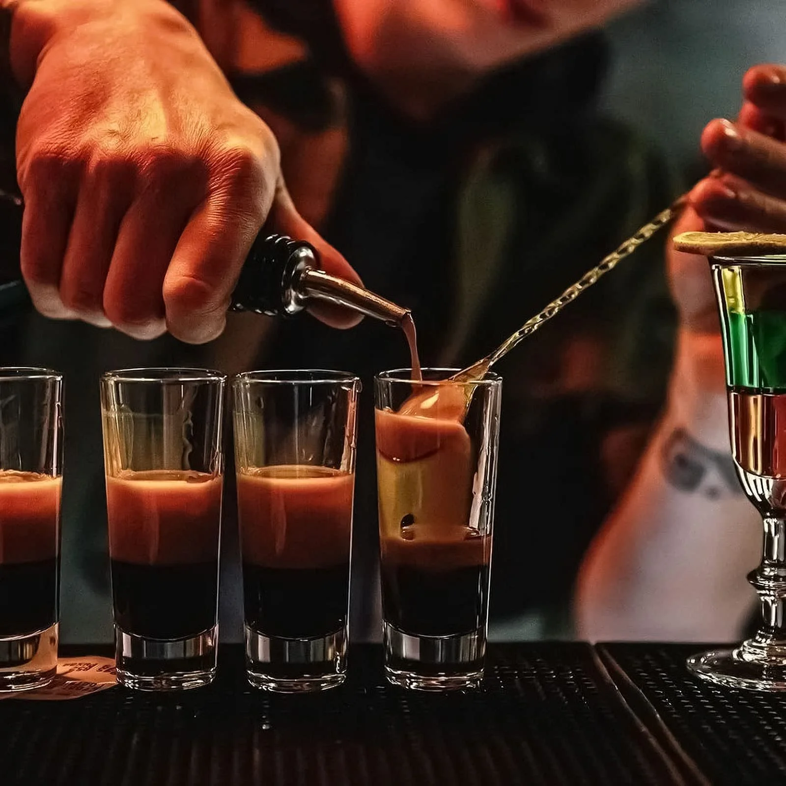 Набор для коктейлей Tonsooze, 18 предметов, из нержавеющей стали, шейкер для коктейлей, фото №5