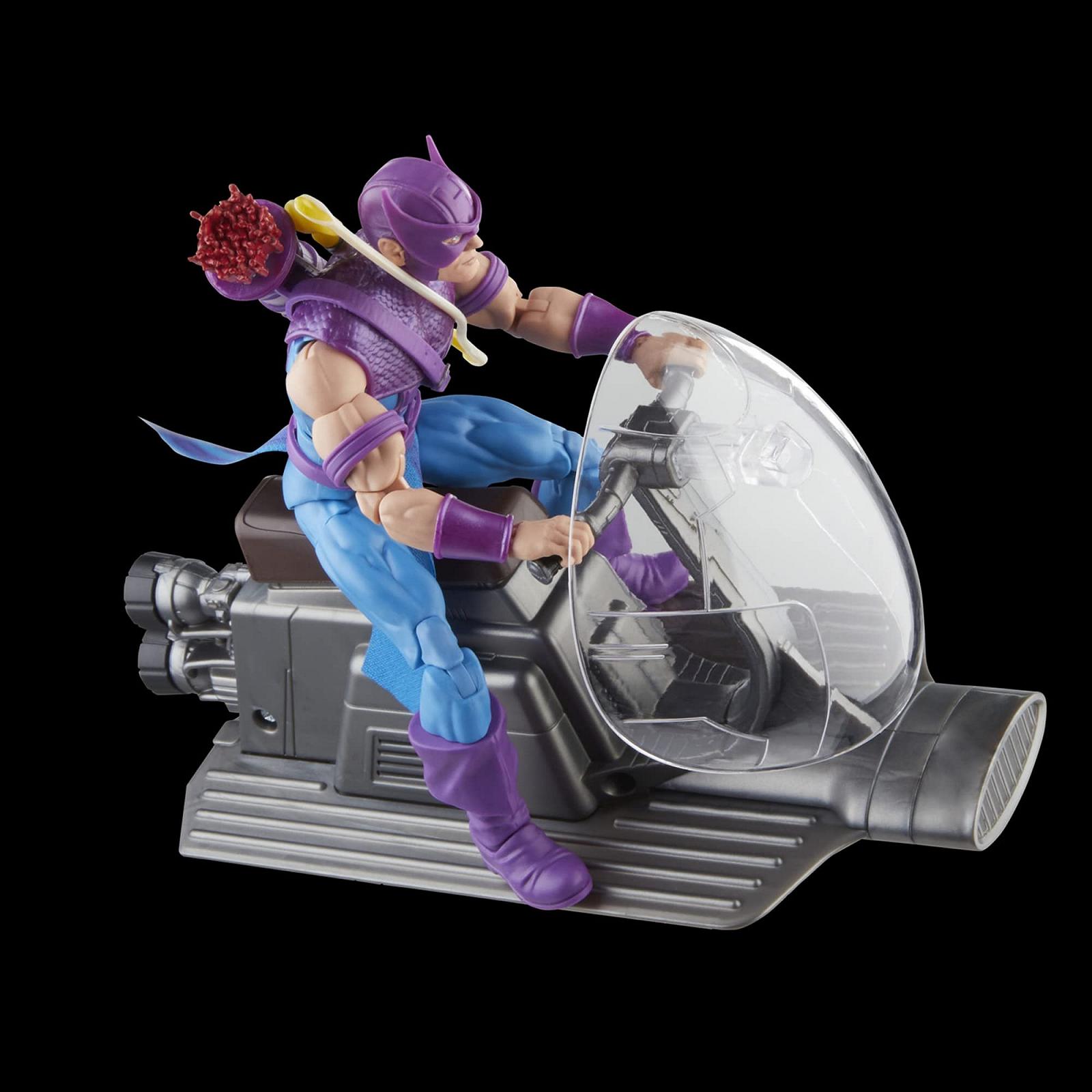 Экшн-фигурка Hasbro Marvel Legends Series Соколиный Глаз с Sky Cycle Avengers 60th Anniversary 15 см, фото №6