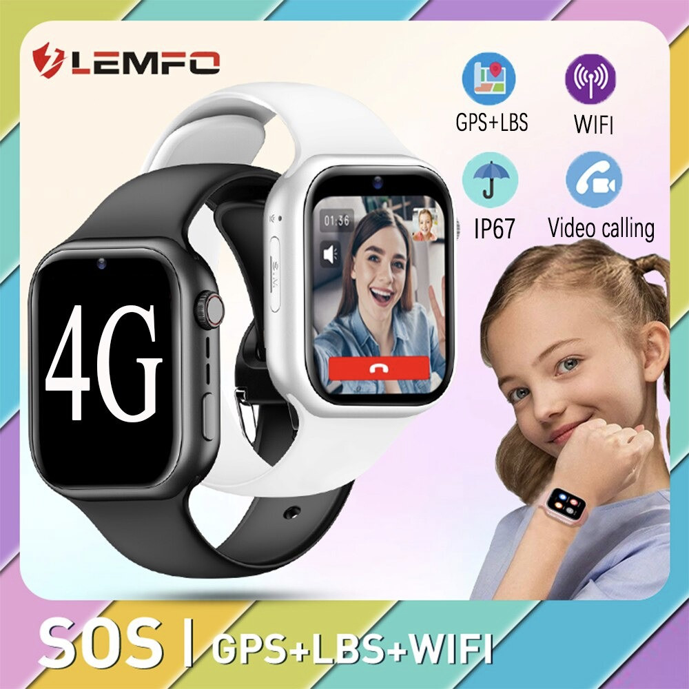 Смарт-часы детские LEMFO K20 4G с камерой WI-FI GPS SIM-карта GEO забор силиконовый ремешок White 16739, фото №2