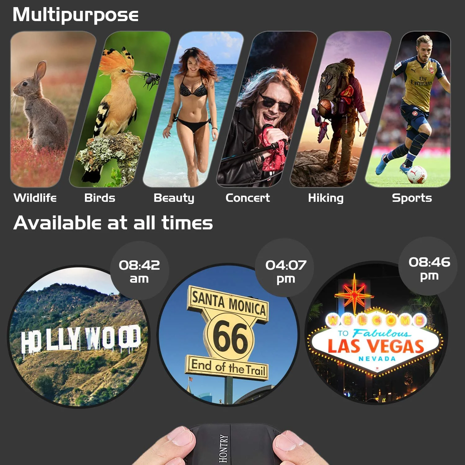 Бінокль Hontry 10 x 25 компактний, фото №4