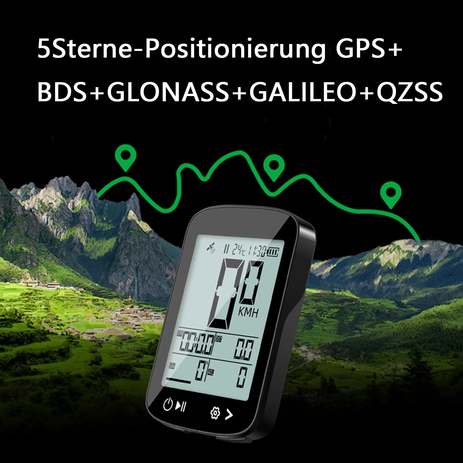 Велокомпьютер беспроводной 2.4 Inch Waterproof Speedometer, фото №7