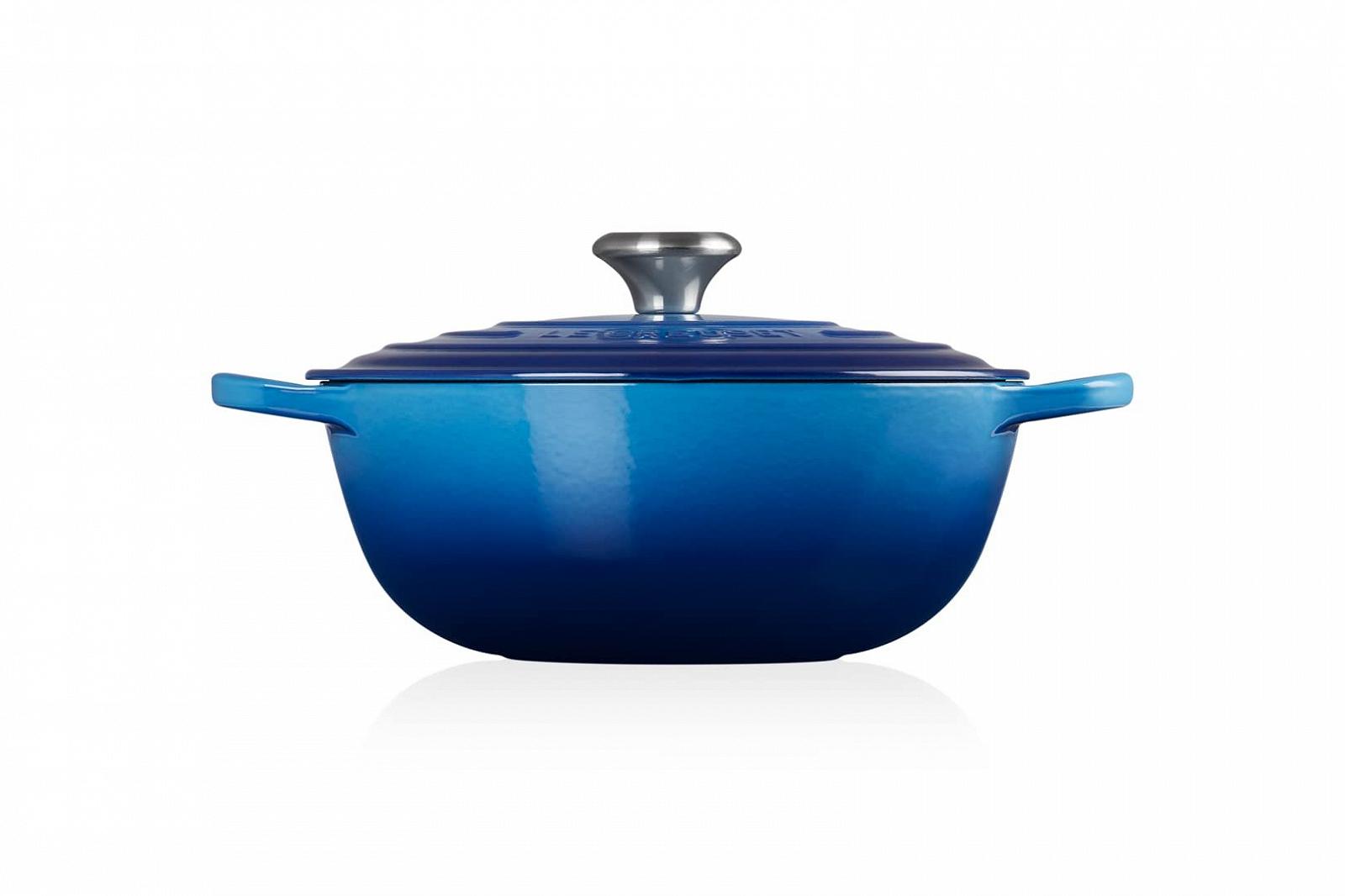 Кастрюля-жаровня Le Creuset Signature La Marmite 21114262200430 чугунная 26 см 4.1 л Azure, фото №3 Кастрюля-жаровня Le Creuset Signature La Marmite 21114262200430 чугунная 26 см 4.1 л Azure, фото №3