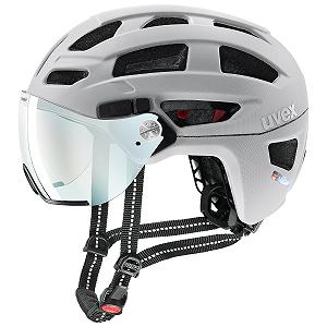 Шлем Uvex Finale Visor V с автоматически затемняющимся визором и LED-подсветкой - Фото 1