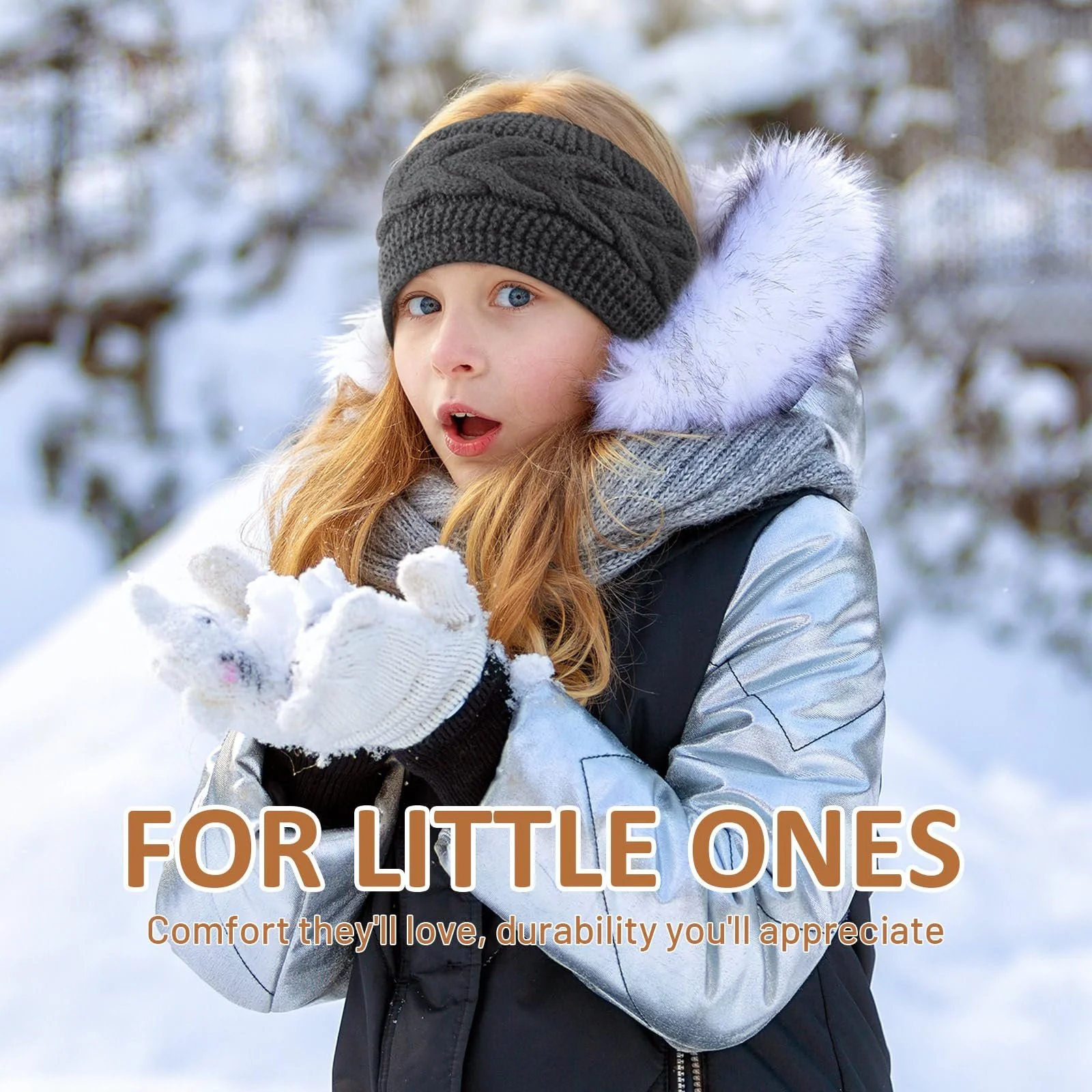 В'язана Пов'язка Kavya Зимова для жінок та дівчат, фото №3